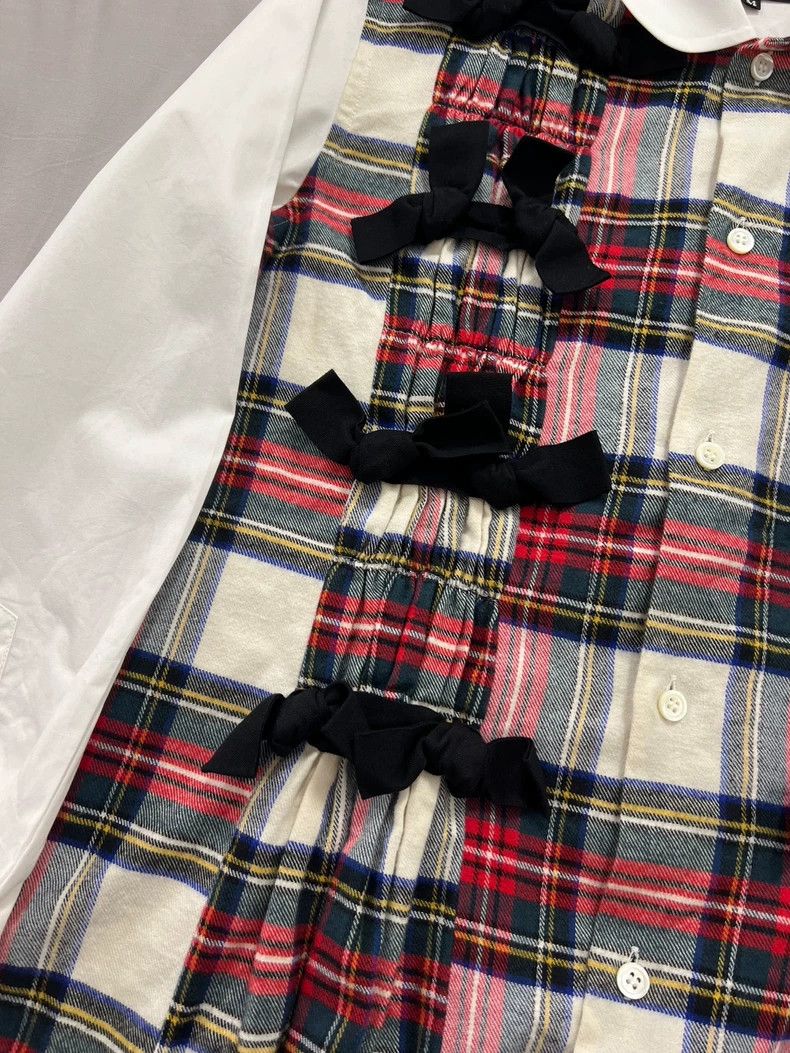 Comme des Garcons Comme des Garcons Bow Plaid Shirt - dmc Size US M / EU 48-50 / 2 - 5 Thumbnail