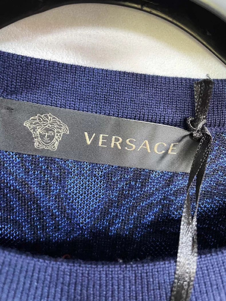 Versace VERSACE Wool Blend Embroidered Sweater - dmc Size US M / EU 48-50 / 2 - 5 Thumbnail