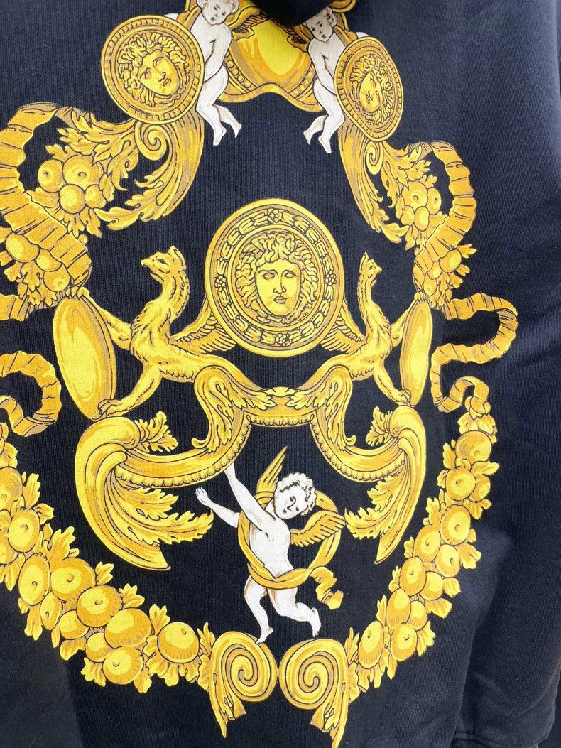 Versace Versace Baroque Print Black Hoodie - dmc Size US M / EU 48-50 / 2 - 6 Thumbnail