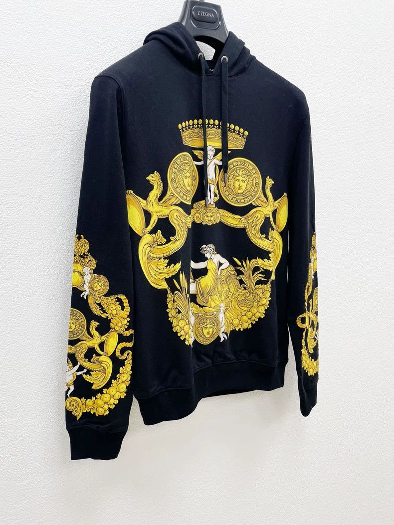 Versace Versace Baroque Print Black Hoodie - dmc Size US M / EU 48-50 / 2 - 3 Thumbnail