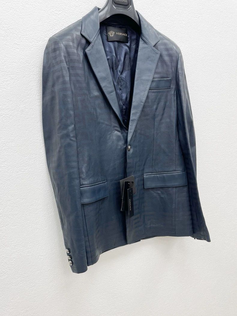 Versace Versace Medusa Leather Blazer Jacket - dmc Size US S / EU 44-46 / 1 - 3 Thumbnail