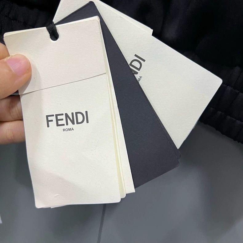 Fendi FENDI Black Cropped Drawstring Hoodie - dmc Size US S / EU 44-46 / 1 - 4 Thumbnail