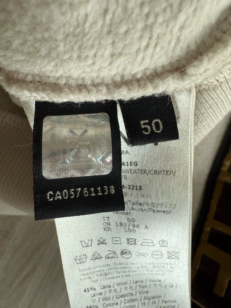 Fendi Fendi White Hooded Sweatshirt - dmc Size US L / EU 52-54 / 3 - 3 Thumbnail