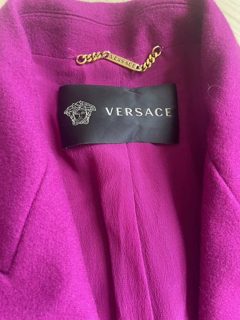 Versace Versace Pink Cashmere Coat L - dmc Size US L / EU 52-54 / 3 - 2 Thumbnail