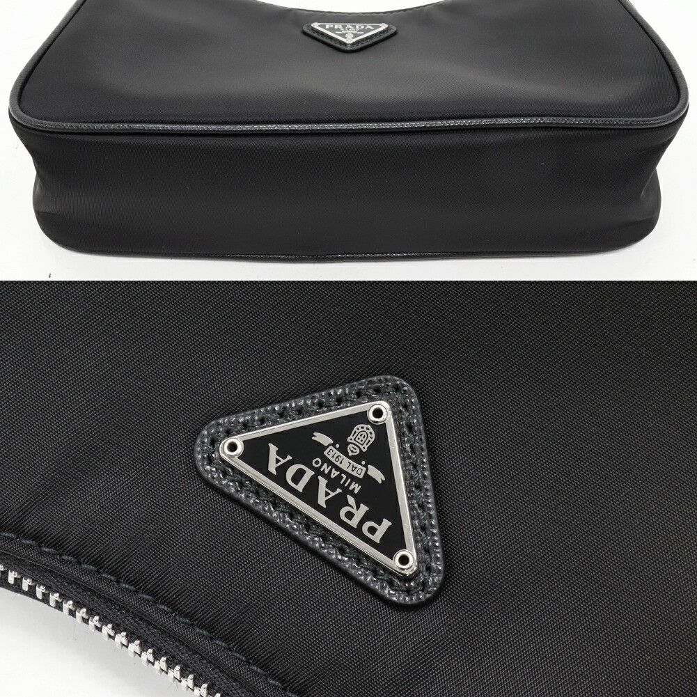 Prada Prada Prada Re-Edition 2005 Re-Nylon Nylon Calf 2way Shoulder Bag Leather Shoulder Bag 1BH204 R064 F0002 V V9L DUTY FREE for USA Size ONE SIZE - 6 Thumbnail