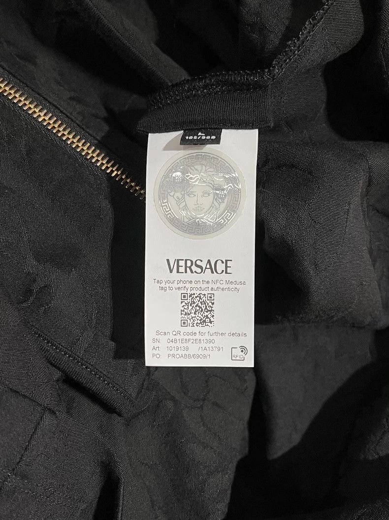 Versace VERSACE Dark Pattern Hooded Sweatshirt Jacket - dmc Size US S / EU 44-46 / 1 - 7 Thumbnail