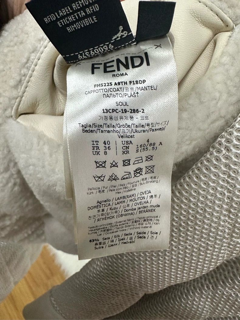 Fendi FENDI Shearling Quilted Coat 40 - dmc Size US S / EU 44-46 / 1 - 5 Thumbnail