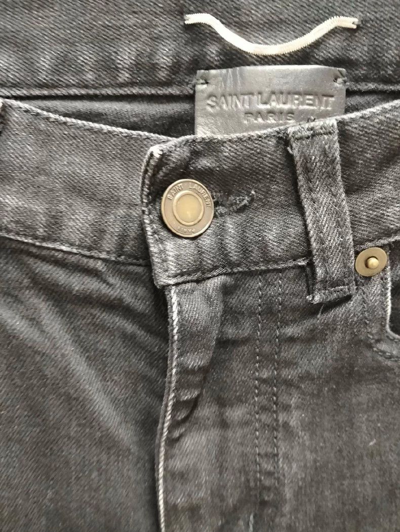 Saint Laurent Paris Saint Laurent Black Patch Denim Jeans - dmc Size US 29 - 3 Thumbnail