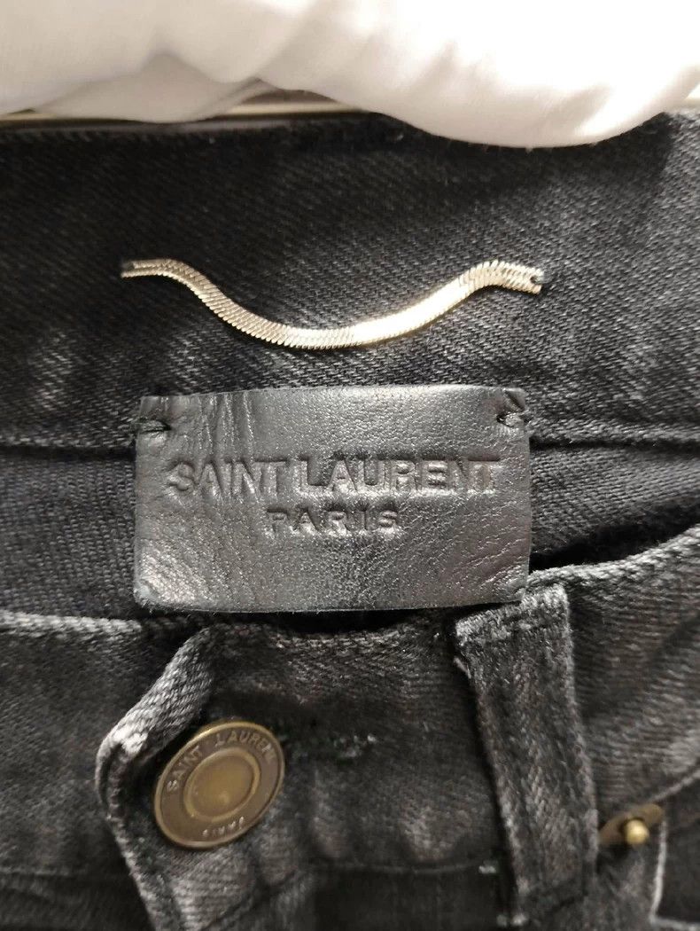 Saint Laurent Paris Saint Laurent Black Patch Denim Jeans - dmc Size US 29 - 6 Thumbnail