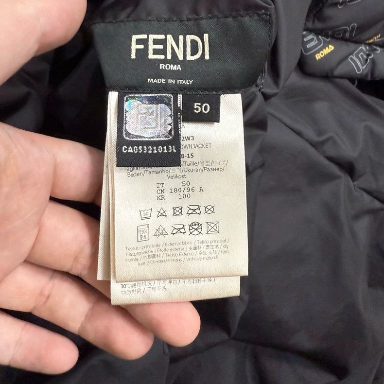 Fendi Fendi Black Reversible Nylon Down Coat - dmc Size US L / EU 52-54 / 3 - 4 Thumbnail