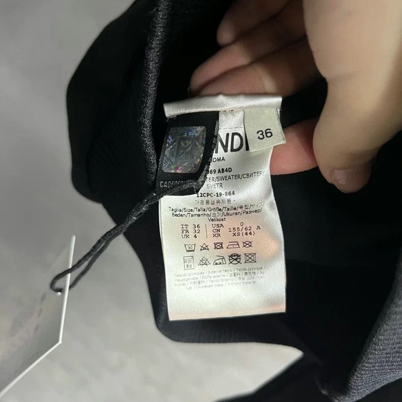 Fendi Fendi Black FF Logo Track Jacket - dmc Size US XS / EU 42 / 0 - 4 Thumbnail