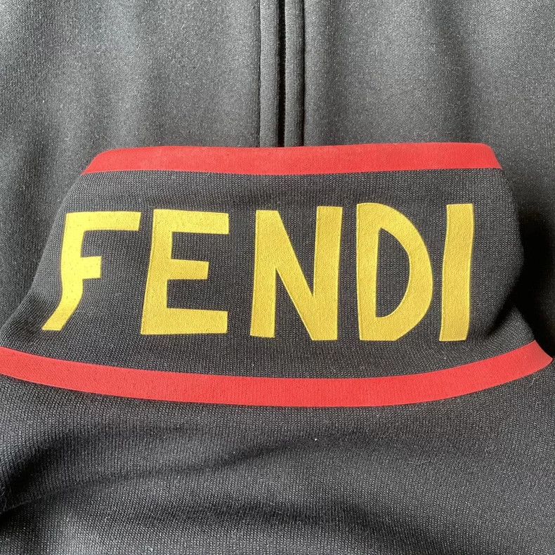 Fendi Fendi Black Logo Zip Jacket - dmc Size US L / EU 52-54 / 3 - 5 Thumbnail