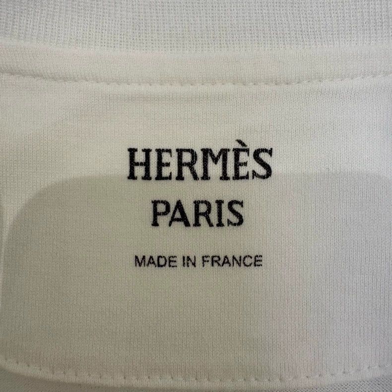 Hermes Hermes White Printed Short Sleeve Tee - dmc Size US S / EU 44-46 / 1 - 7 Thumbnail
