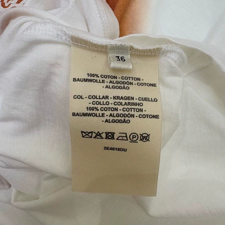 Hermes Hermes White Printed Short Sleeve Tee - dmc Size US S / EU 44-46 / 1 - 8 Thumbnail