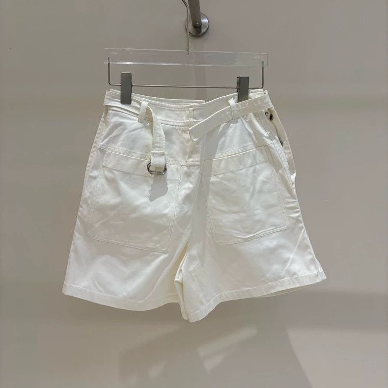 Hermes Hermes White Cotton Casual Shorts - dmc Size US 36 / EU 52 - 2 Thumbnail