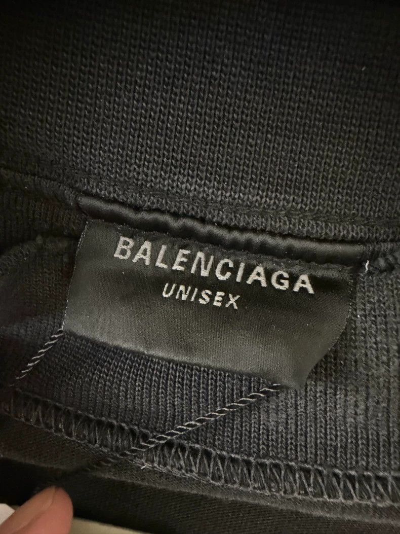 Balenciaga Balenciaga Black Distressed Logo T-Shirt - dmc Size US S / EU 44-46 / 1 - 3 Thumbnail