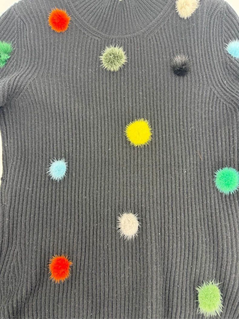 Fendi FENDI Cashmere Sweater W/ Fur Pom-poms - dmc Size US S / EU 44-46 / 1 - 4 Thumbnail