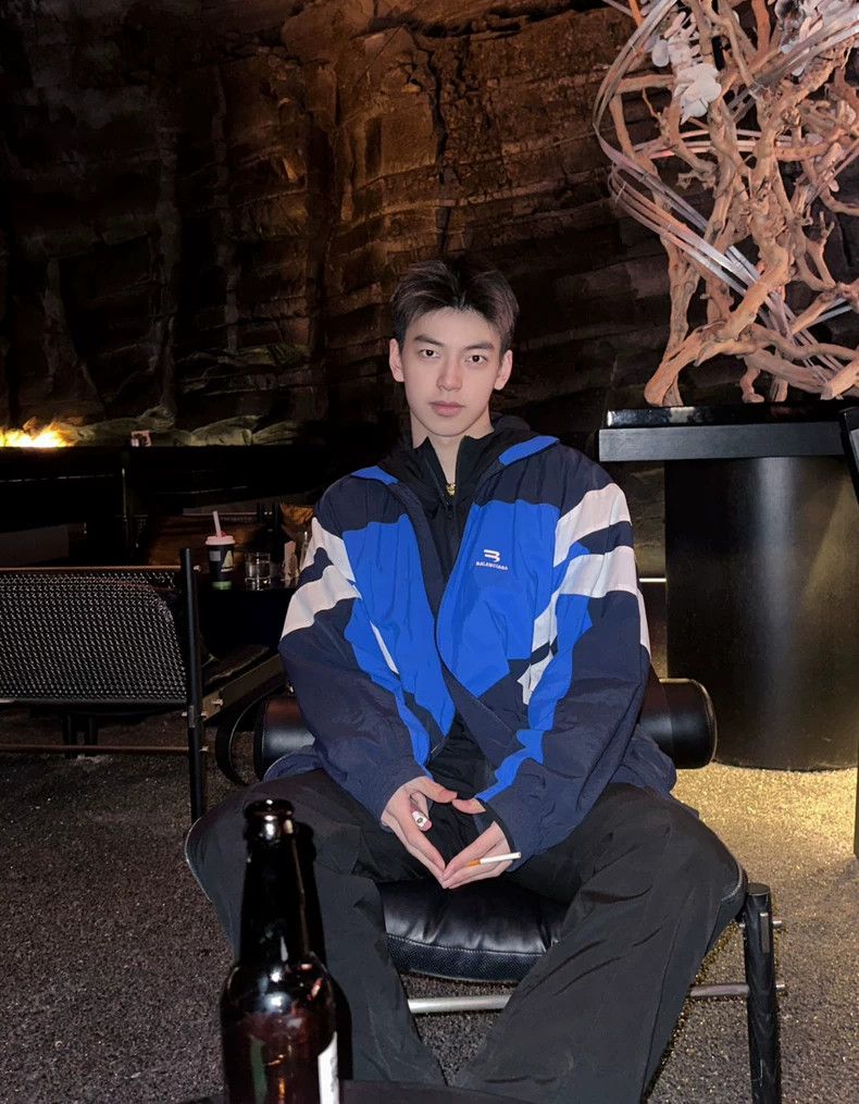 Balenciaga Balenciaga White Blue School Jacket - dmc Size US XXS / EU 40 - 6 Thumbnail