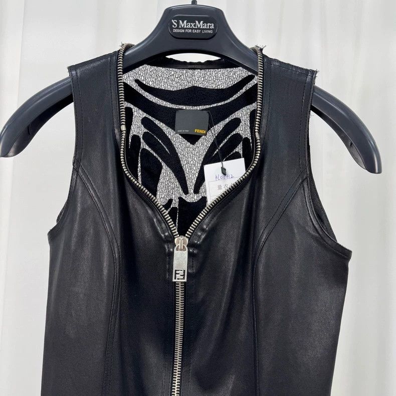 Fendi Fendi Lambskin Zip Dress - dmc Size US S / EU 44-46 / 1 - 3 Thumbnail