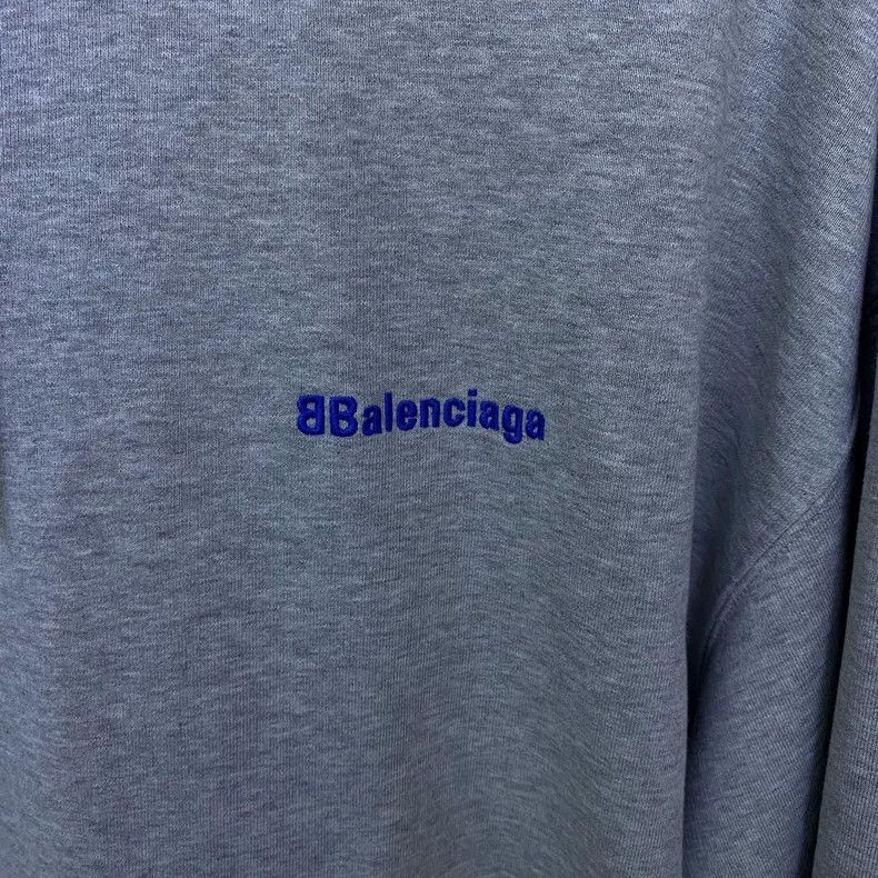 Balenciaga Balenciaga Logo Cotton Hoodie - dmc Size US L / EU 52-54 / 3 - 5 Thumbnail