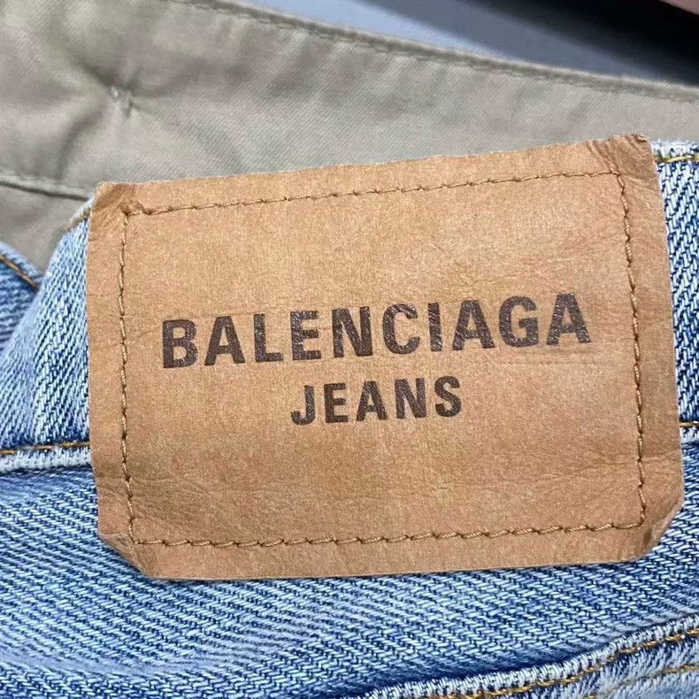 Balenciaga Balenciaga patchwork fake two-piece cargo jeans - dmc Size US 29 - 5 Thumbnail