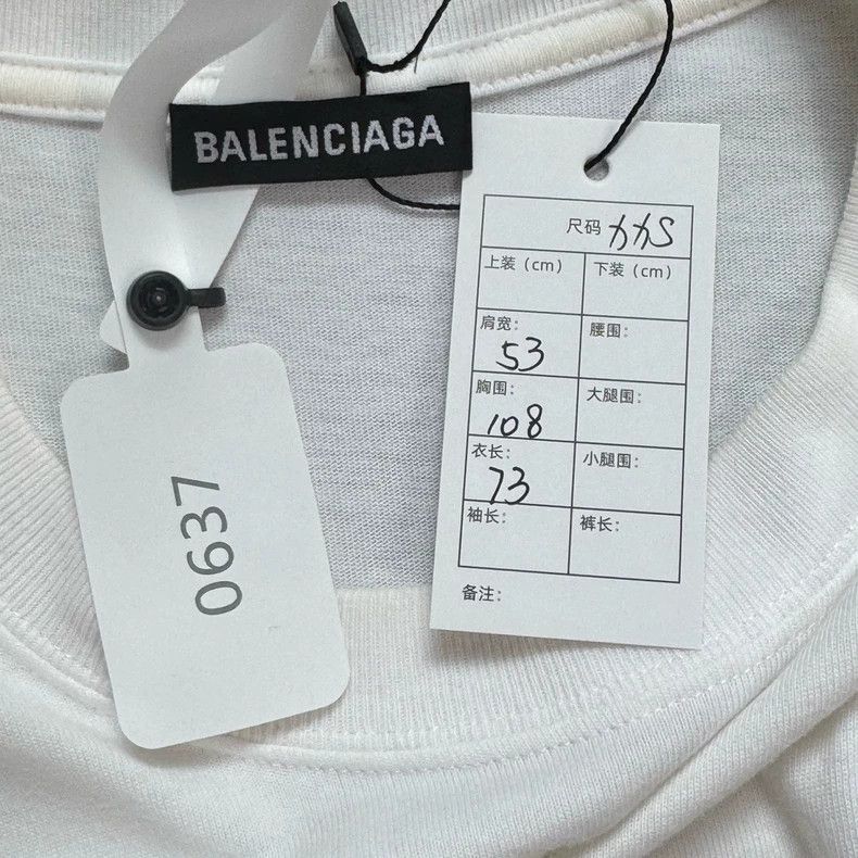 Balenciaga Balenciaga Portrait Logo Short Sleeve Tee - dmc Size US XXS / EU 40 - 2 Thumbnail