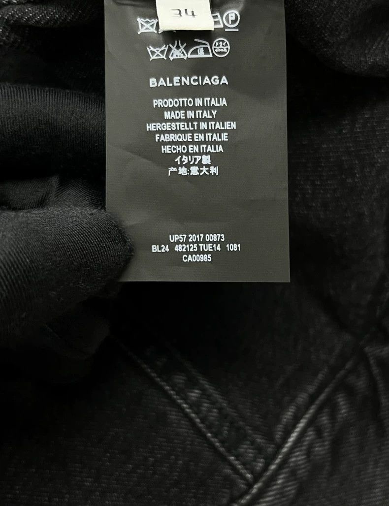 Balenciaga Balenciaga Black Denim Short Jacket - dmc Size US XS / EU 42 / 0 - 5 Thumbnail
