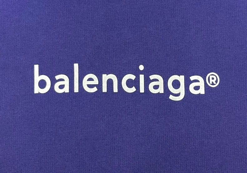Balenciaga Balenciaga Navy Logo Oversized Hoodie XS - dmc Size US XS / EU 42 / 0 - 5 Thumbnail