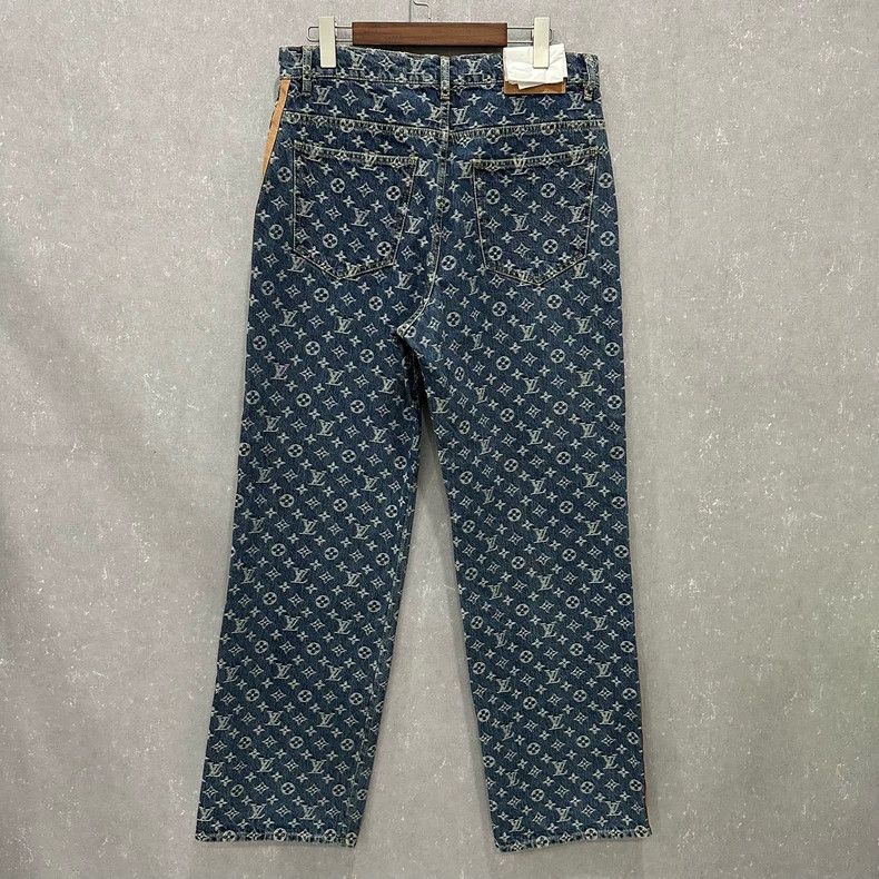 Louis Vuitton Louis Vuitton Monogram Denim Jeans - dmc Size US 31 - 2 Thumbnail