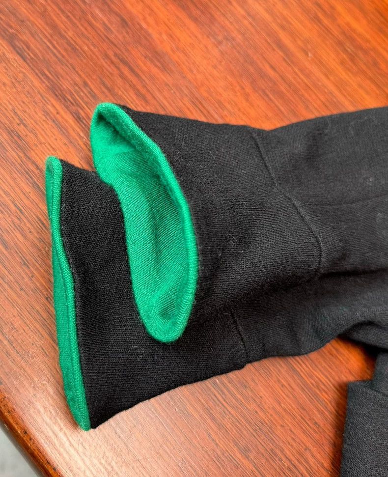 Hermes Black Green Wool Knit Dress - dmc Size US 38 / EU 54 - 7 Thumbnail