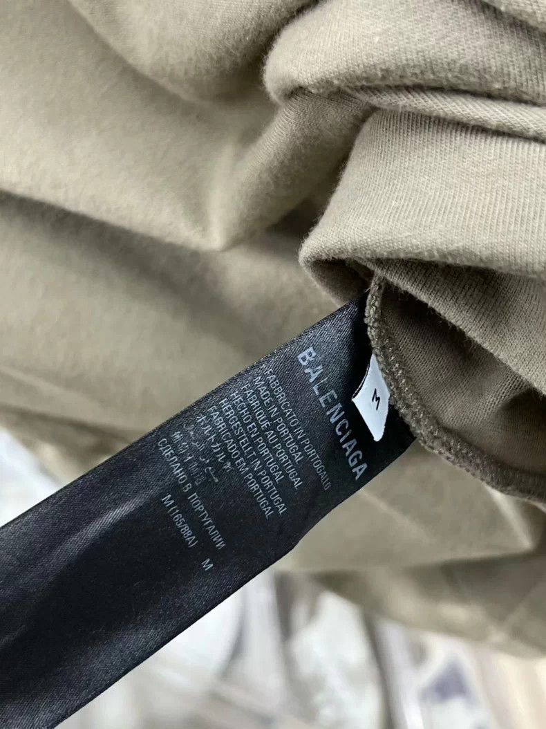 Balenciaga Balenciaga Grayish Green Short Sleeve Tee - dmc Size US M / EU 48-50 / 2 - 6 Thumbnail