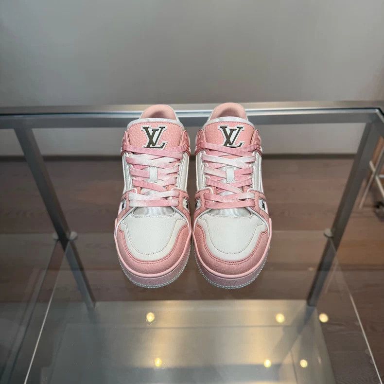 Louis Vuitton Louis Vuitton LV Trainer Pink White - dmc Size US 5 / EU 37 - 6 Thumbnail