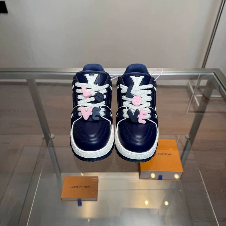 Louis Vuitton LV Trainer Maxi Valentine's Limited Blue - dmc Size US 6 / EU 39 - 6 Thumbnail
