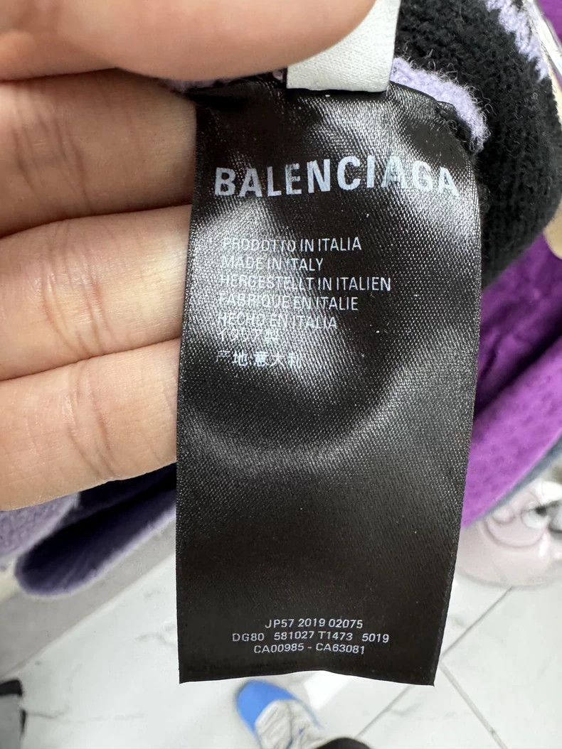 Balenciaga Balenciaga Purple Logo Knit Sweater - dmc Size US L / EU 52-54 / 3 - 5 Thumbnail