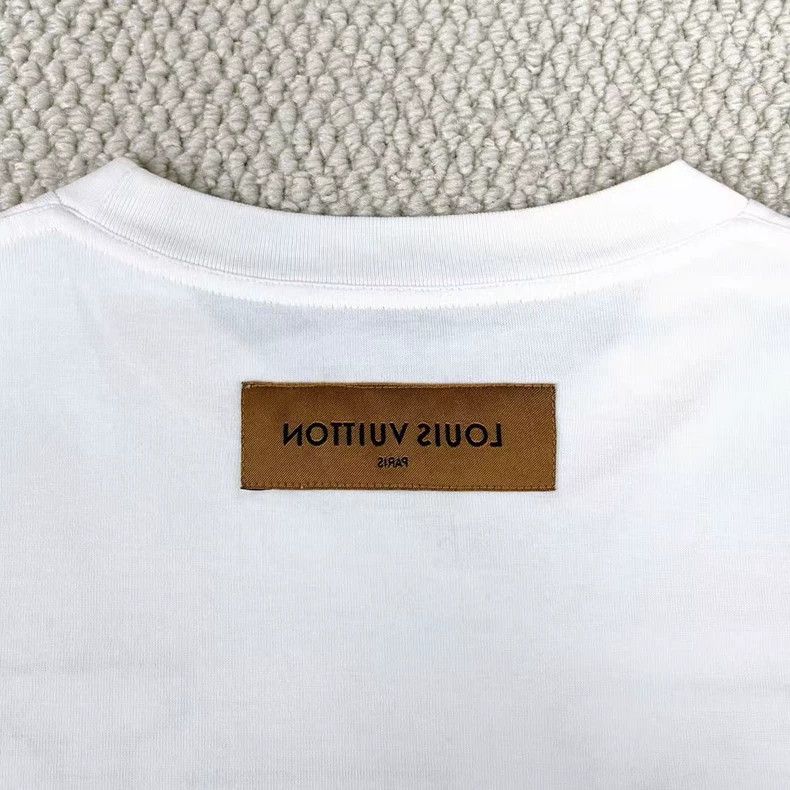 Louis Vuitton Louis Vuitton White Logo Embroidered Short Sleeve - dmc Size US XS / EU 42 / 0 - 6 Thumbnail