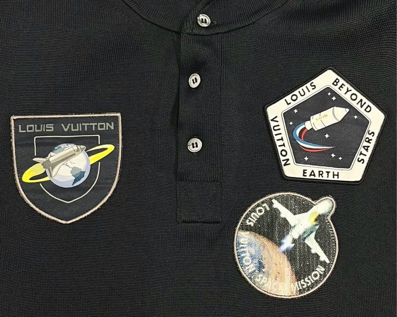 Louis Vuitton Astronaut Embroidered Polo Sweater - dmc