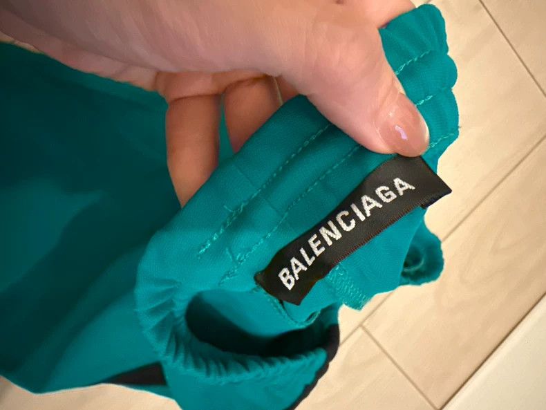 Balenciaga Balenciaga Teal Track Pants Size 44 - dmc Size US 31 - 5 Thumbnail