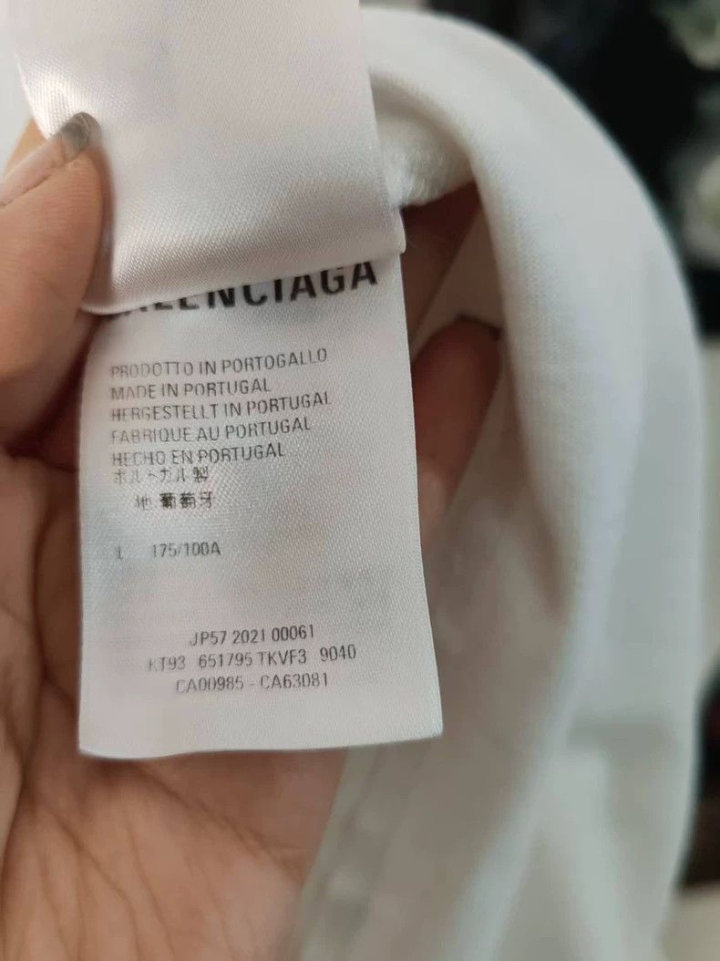 Balenciaga Balenciaga Logo Short Sleeve T-shirt - dmc Size US L / EU 52-54 / 3 - 5 Thumbnail