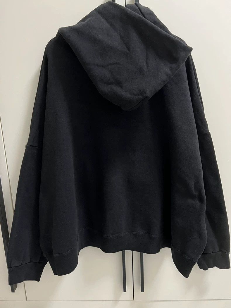 Saint Laurent Paris SAINT RIBON LOGO Oversized Black Hoodie - dmc Size US XL / EU 56 / 4 - 2 Thumbnail