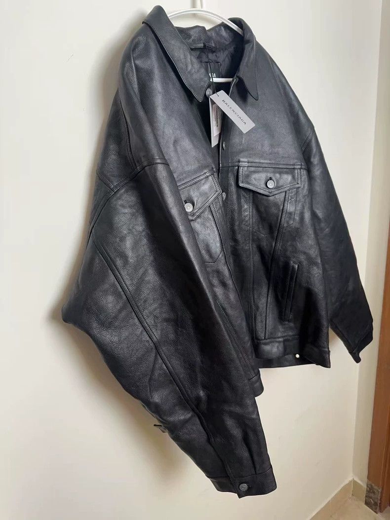 Balenciaga Balenciaga FW22 Leather Jacket Black S - dmc Size US S / EU 44-46 / 1 - 6 Thumbnail