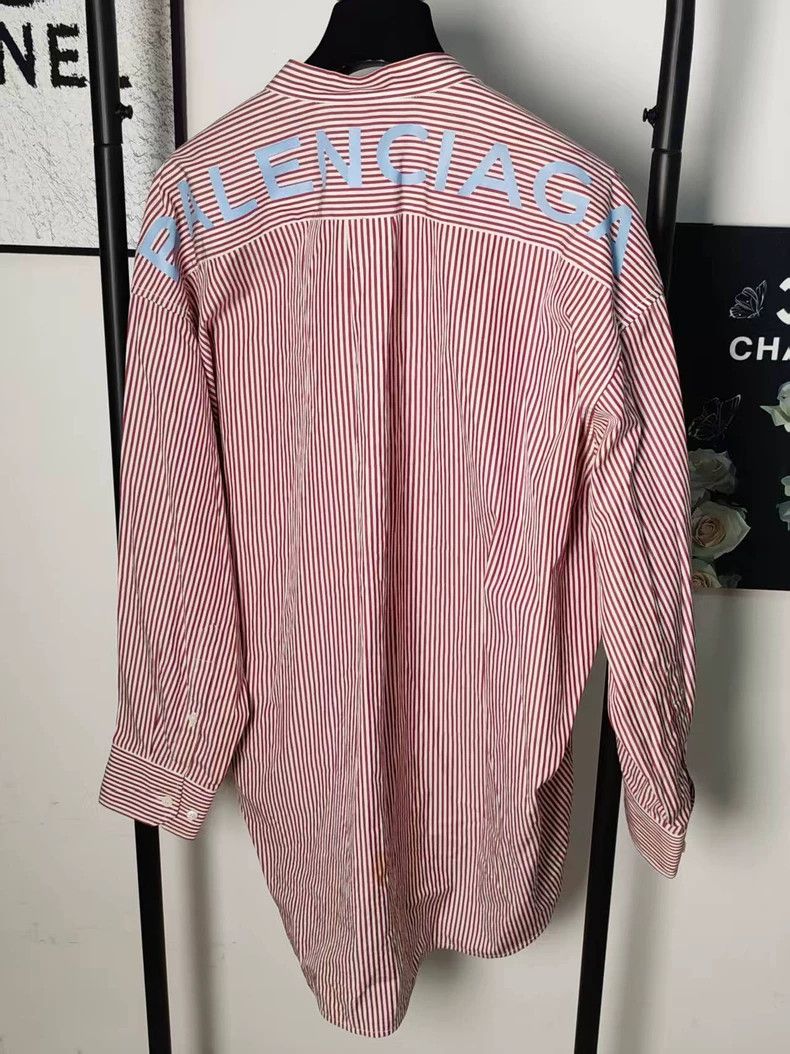 Balenciaga Balenciaga Striped Button-Up Shirt - dmc Size US M / EU 48-50 / 2 - 2 Thumbnail