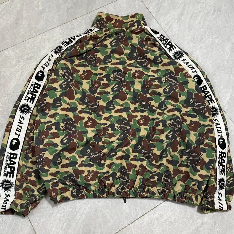 Bape SAINT Mxxxxxx x BAPE Camo Track Jacket - dmc Size US M / EU 48-50 / 2 - 2 Thumbnail