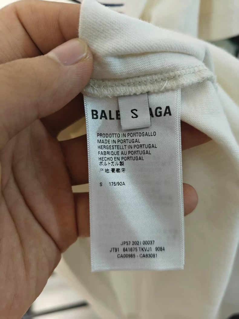 Balenciaga Balenciaga Embroidered Wave Short Sleeve - dmc Size US S / EU 44-46 / 1 - 4 Thumbnail