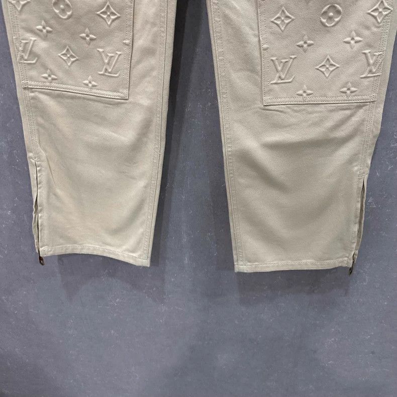 Louis Vuitton Louis Vuitton Embossed Denim Cargo Pants - dmc Size US 28 / EU 44 - 3 Thumbnail