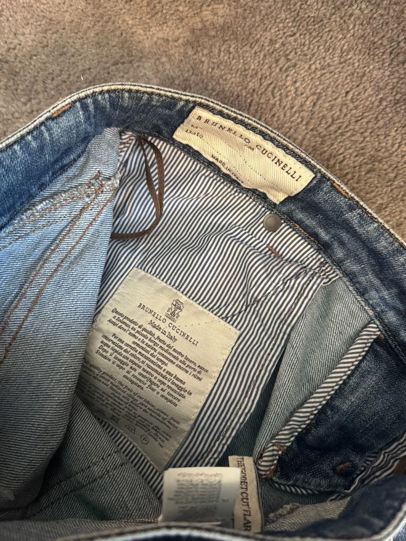 Brunello Cucinelli Brunello Cucinelli Blue Denim Jeans 36 - dmc Size US 36 / EU 52 - 4 Thumbnail