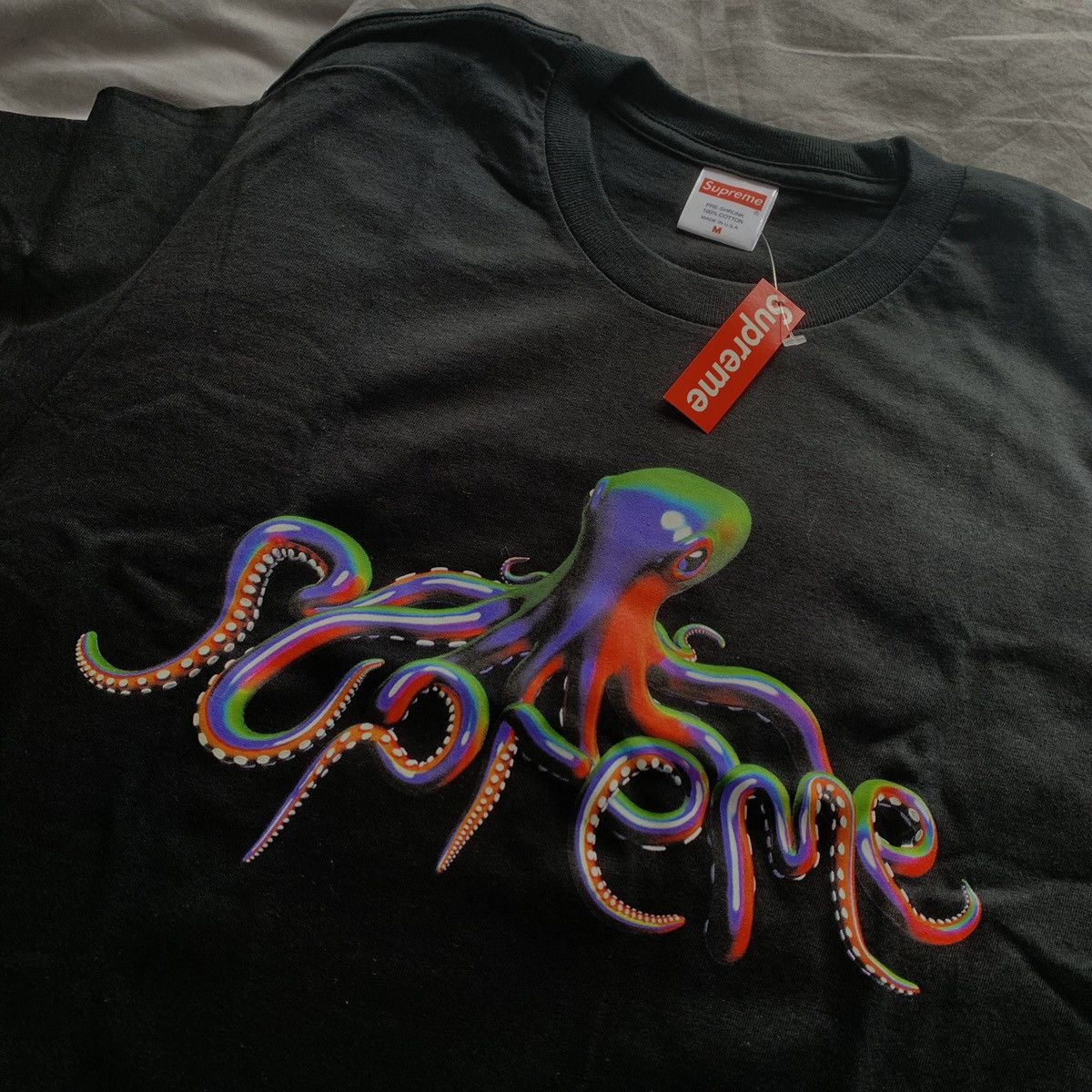 Supreme Supreme SS18 Tentacles Tee Black Grailed