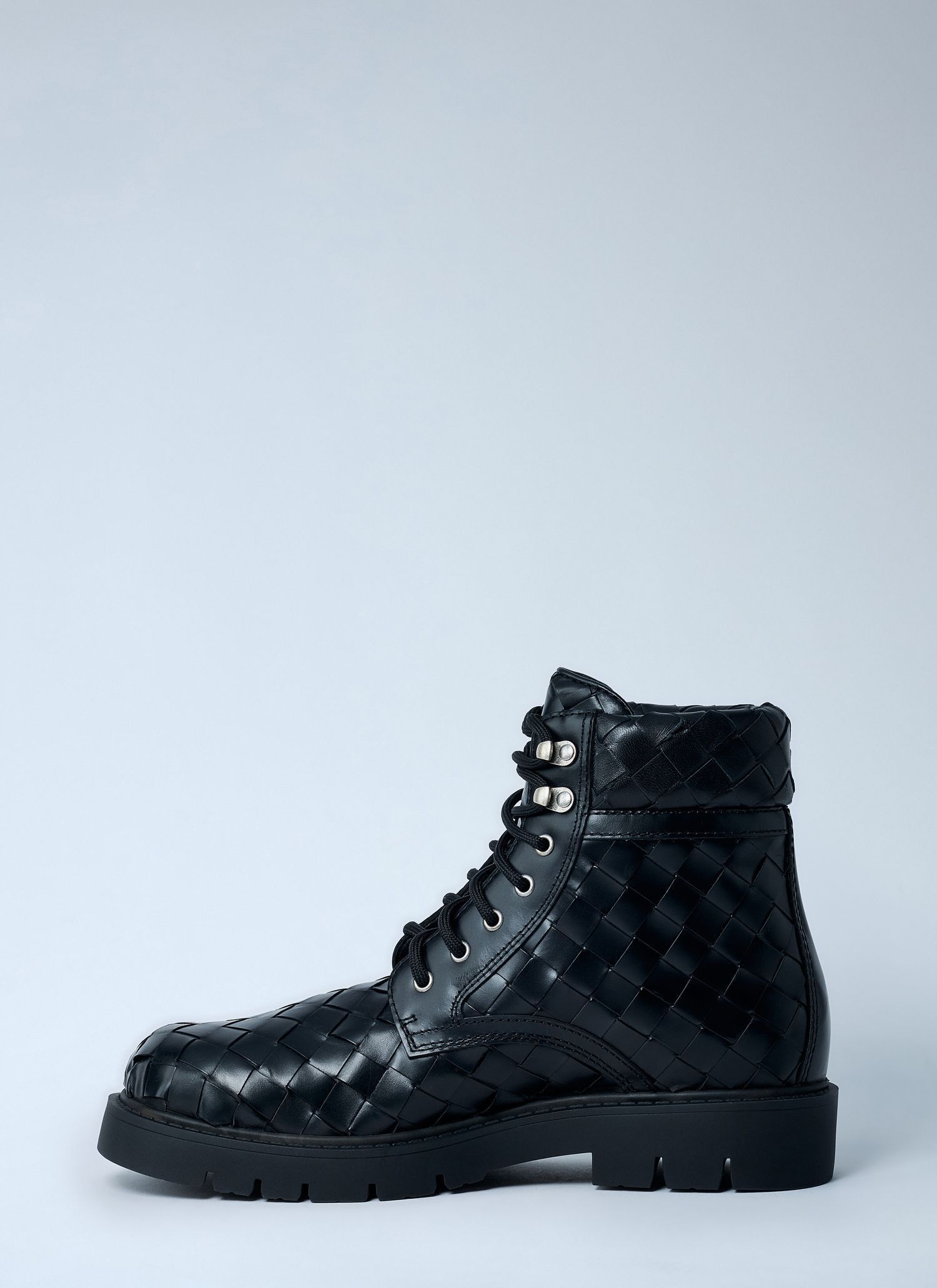 Bottega Veneta Haddock Lace-Up Ankle Leather Boots Size US 6 / EU 39 - 3 Thumbnail