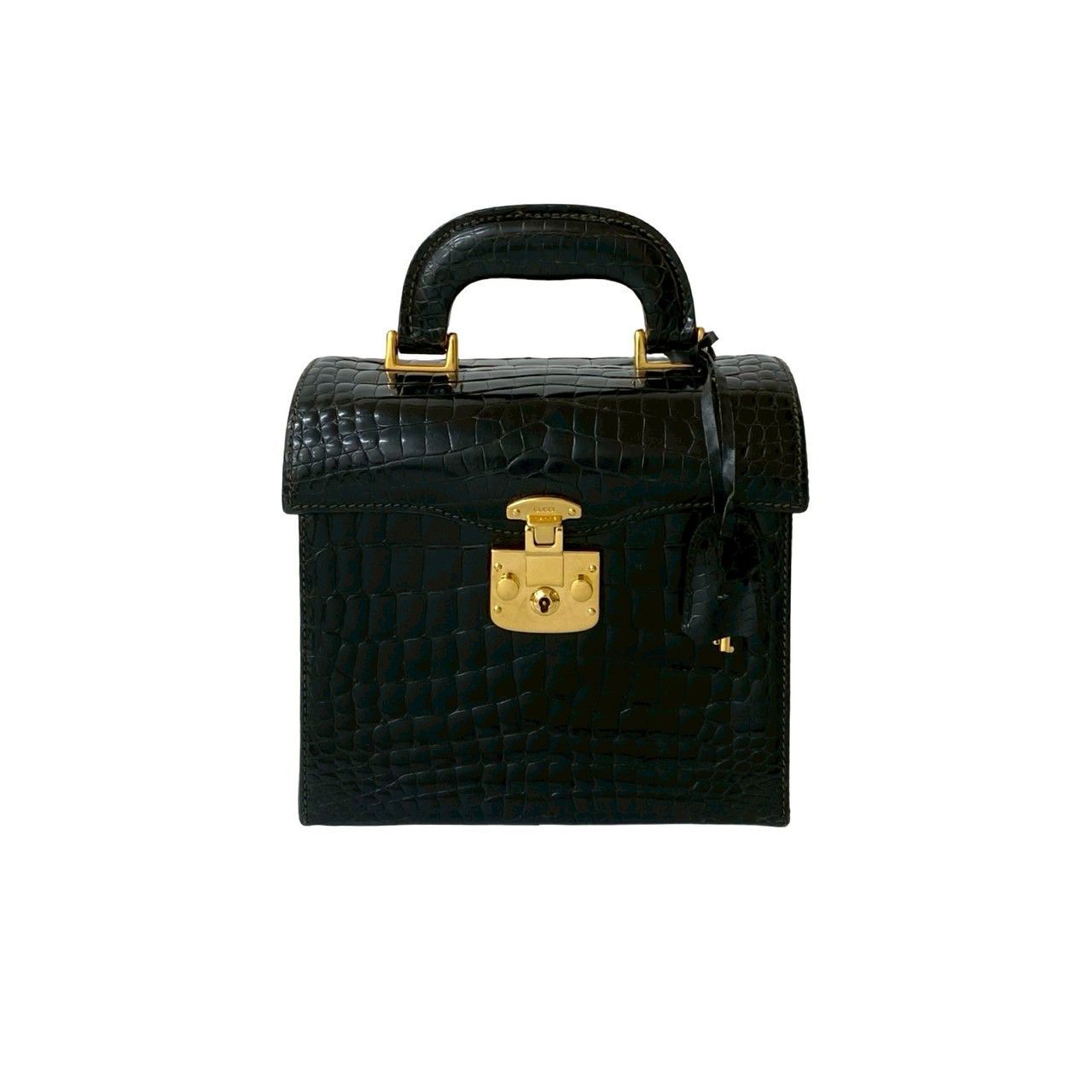 Gucci Gucci Gucci Lady Lock Crocodile Leather Handbag Leather Handbag DUTY FREE for USA Size ONE SIZE - 2 Thumbnail