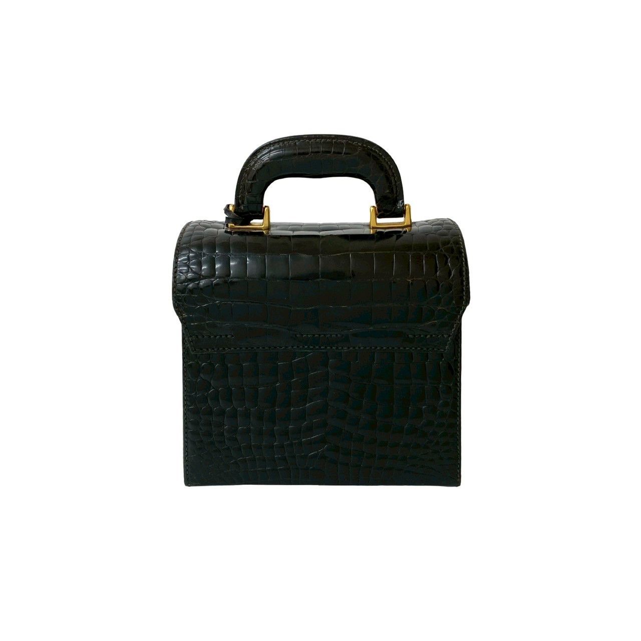 Gucci Gucci Gucci Lady Lock Crocodile Leather Handbag Leather Handbag DUTY FREE for USA Size ONE SIZE - 4 Thumbnail
