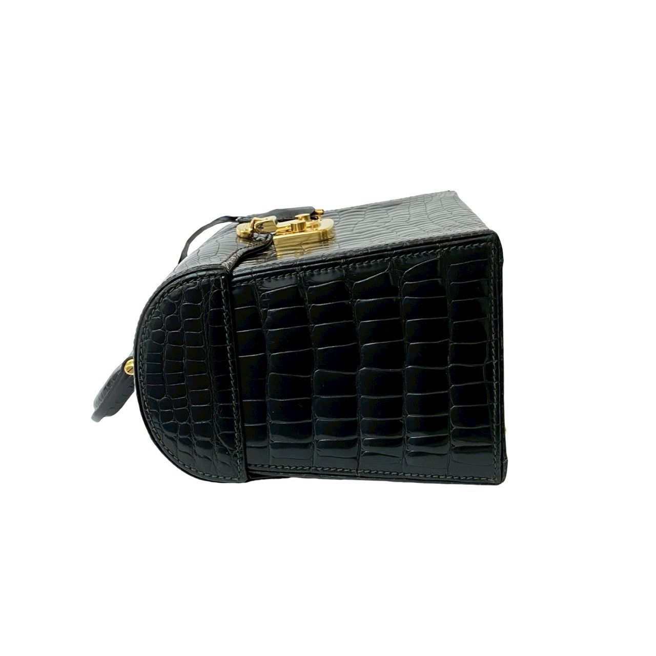 Gucci Gucci Gucci Lady Lock Crocodile Leather Handbag Leather Handbag DUTY FREE for USA Size ONE SIZE - 6 Thumbnail